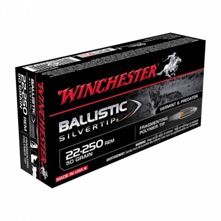 22-250 Remington - Ballistic Silvertip de 50 gr.