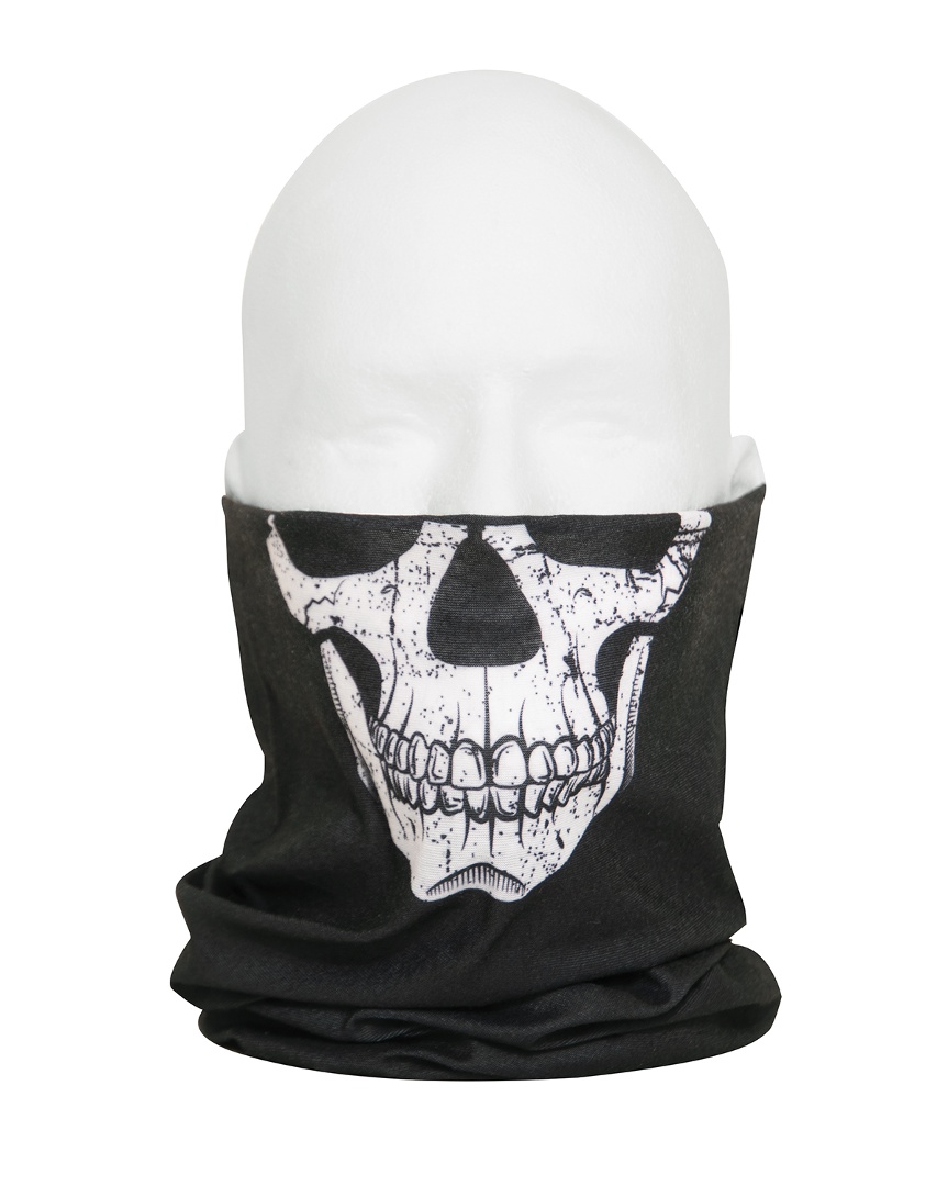 2408 Multi Use Neck Gaiter And Face Covering Tactical Wrap Skull